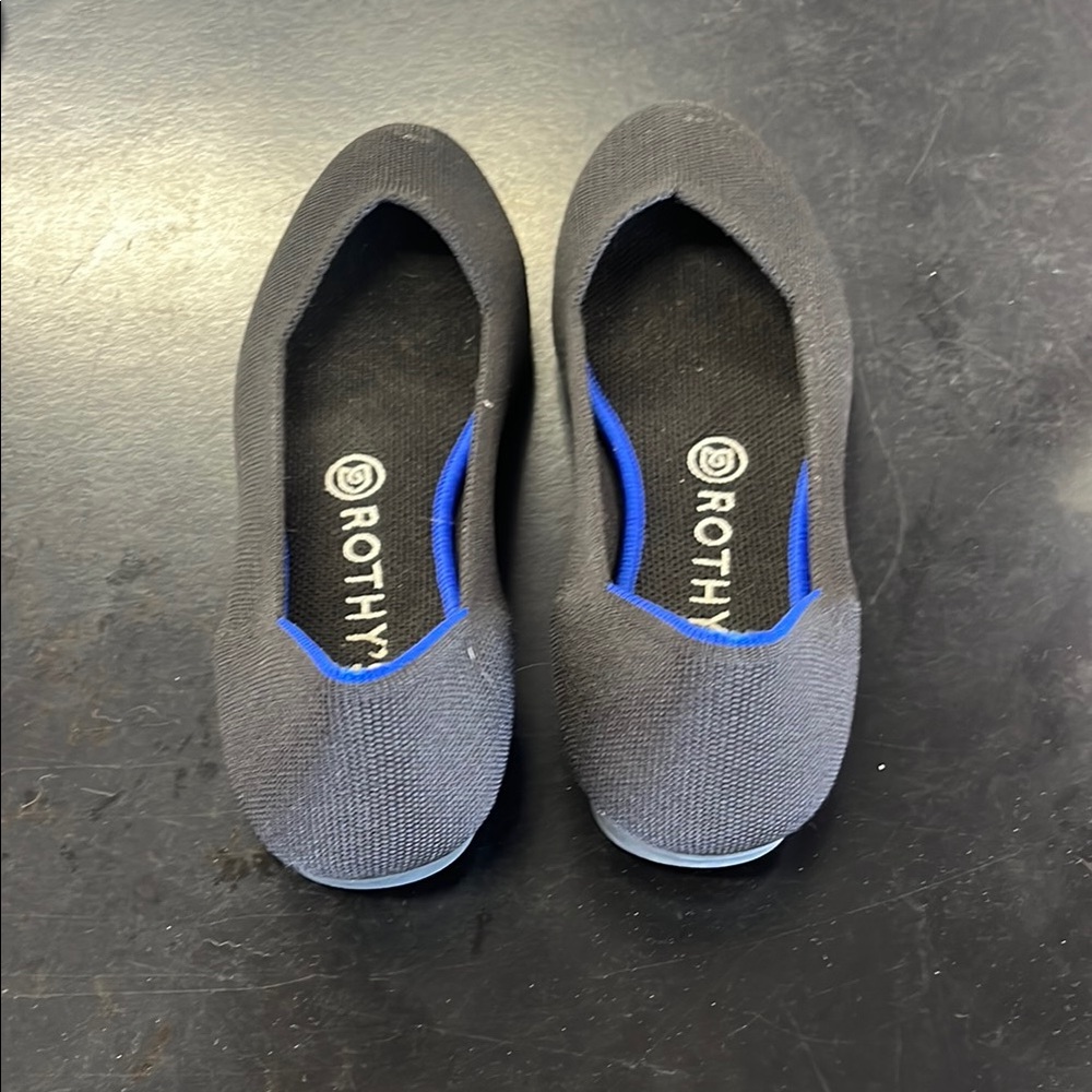Rothy's Black and Blue Flats